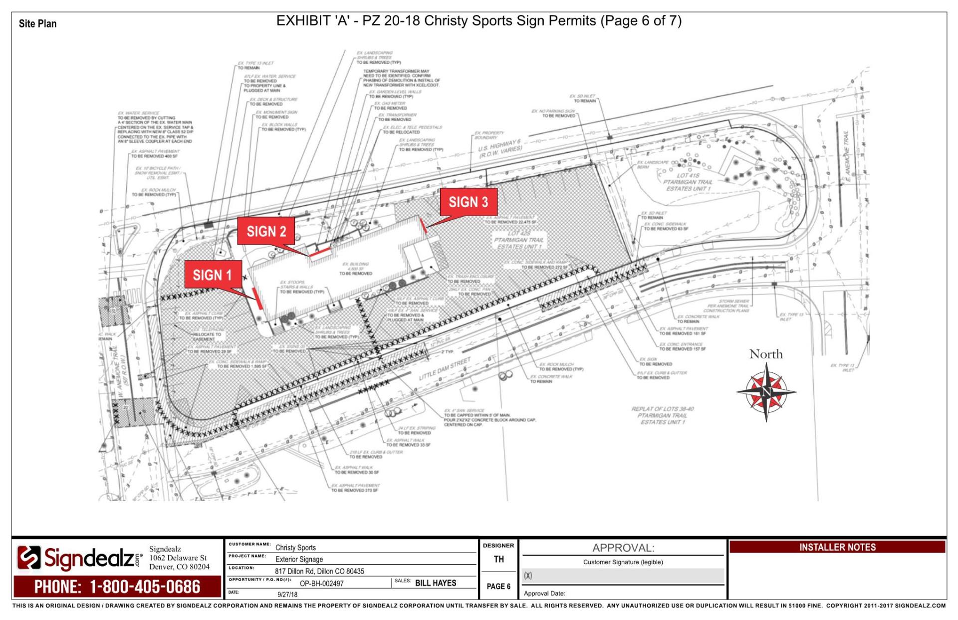 PZ20-18 Sign Drawing