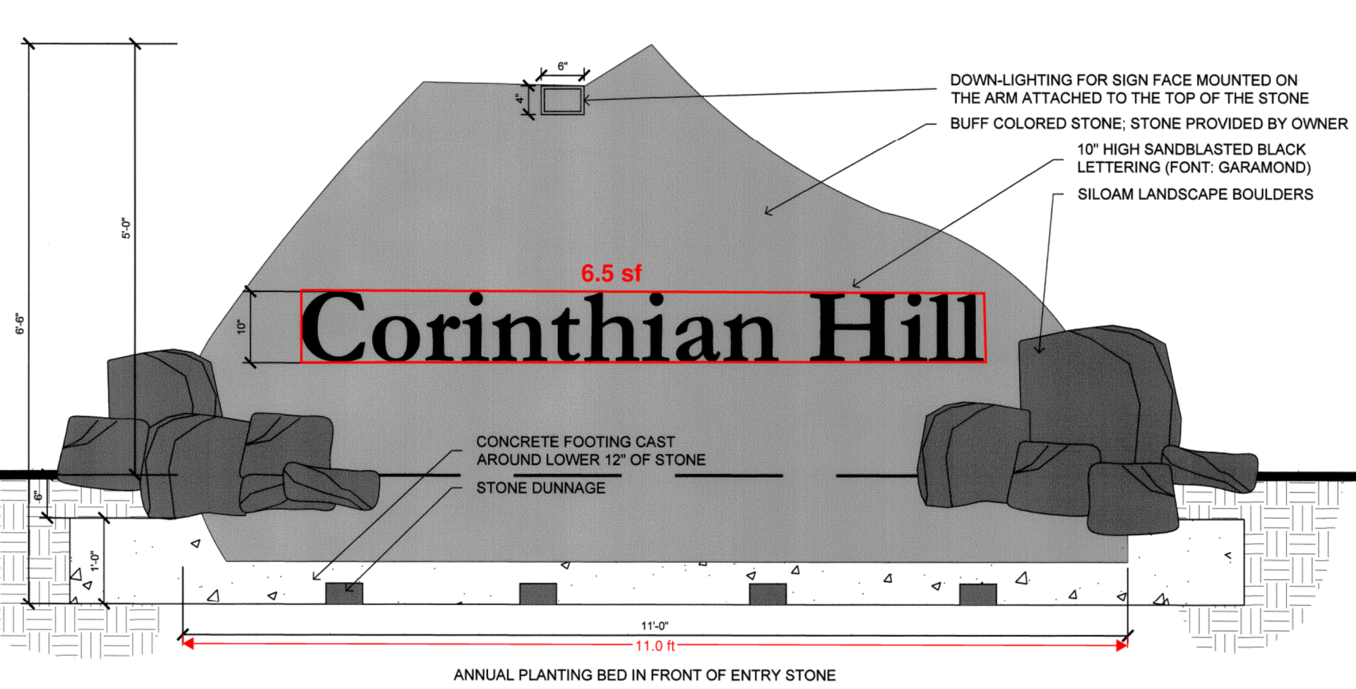 Corinthian Hills Sign